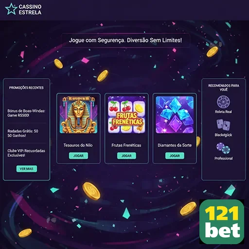 Visão do aplicativo 121bet com jogos de caça-níqueis populares.