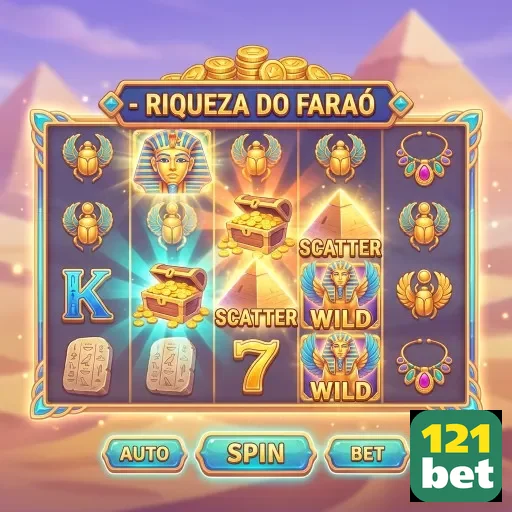 Imagem do jogo Riches of Pharaoh no site 121bet.