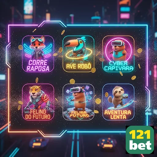 Acesso à plataforma 121bet com personagens de jogos animados.