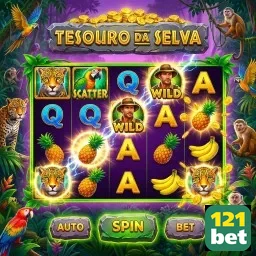 Jogo de caça-níqueis 'Tesouro da Selva' no 121bet.