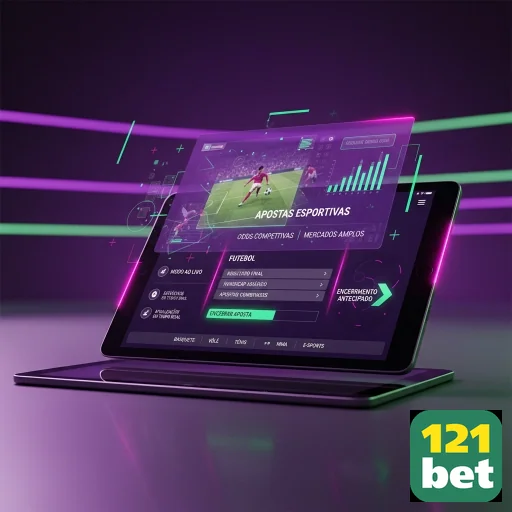 Tela de apostas esportivas da 121bet com dados em tempo real.