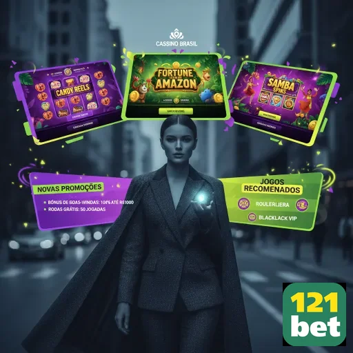 Jogos de slot recomendados na 121bet destacando promoções.