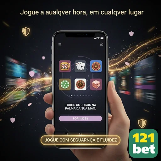 Interface móvel da 121bet mostrando serviços VIP acessíveis.
